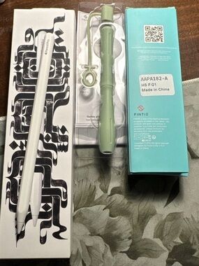 Apple Pencil Pro And Finite 2 Pack Silicone Grip Holders Sage Green